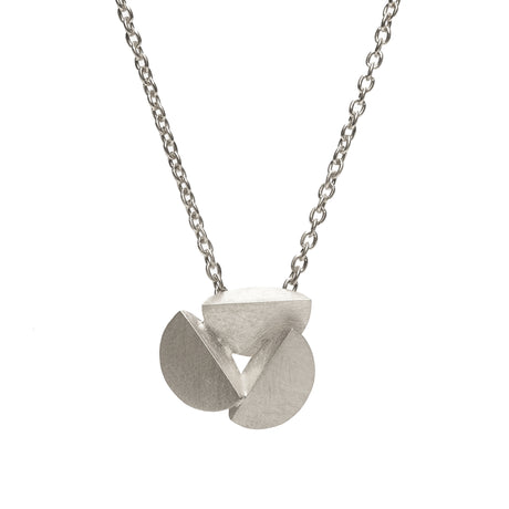 Sterling silver Bella Pendant by contemporary jewellery designer, Sarah Straussberg