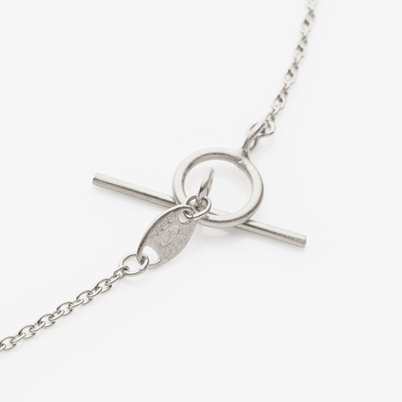 Sterling silver clasp by contemporary jewellery designer, Sarah Straussberg