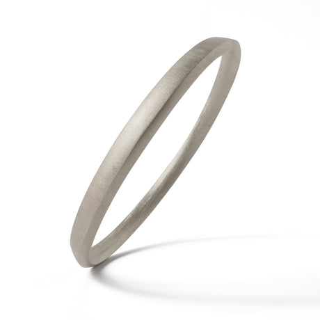 A sterling silver bangle from contemporary jewellery designer, Sarah Straussberg